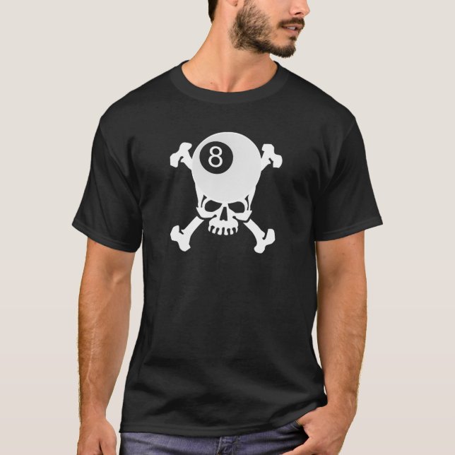 Camiseta cráneo de 8 bolas (Anverso)