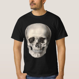 Camiseta Cráneo de anatomía humana vintage, esqueleto de Ha