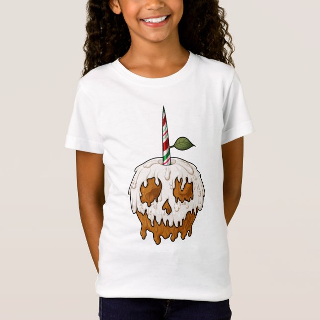 Camiseta Cráneo de Apple Caramel, dulce y mortal (Anverso)
