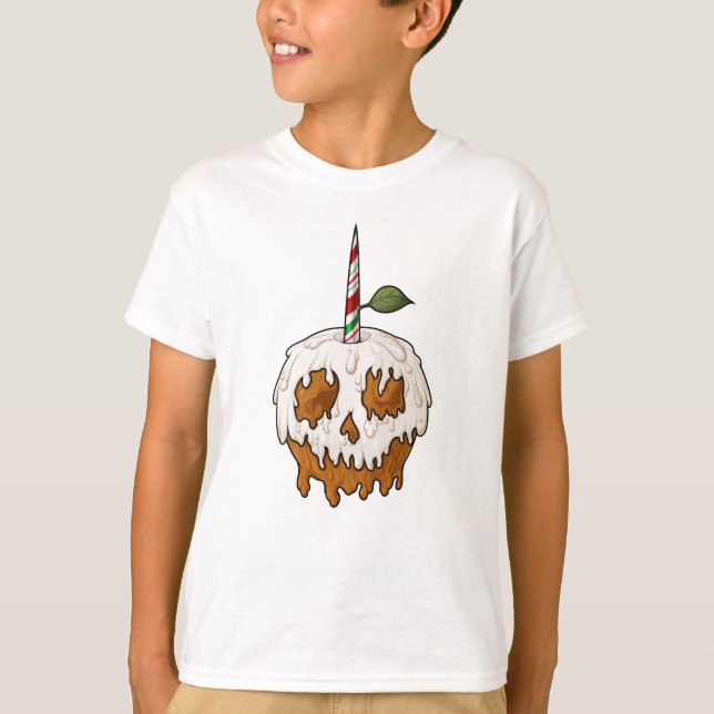 Camiseta Cráneo de Apple Caramel, dulce y mortal (Anverso)