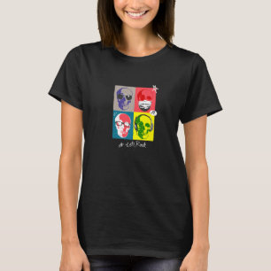 Camiseta Cráneo de Ar pop con audífonos de máscara de vidri