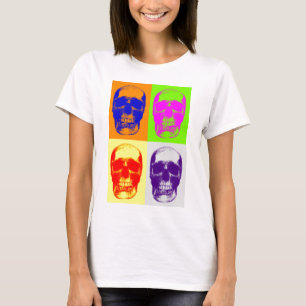 Camiseta Cráneo de arte pop