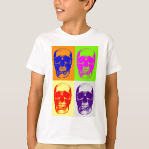 Camiseta Cráneo de arte pop