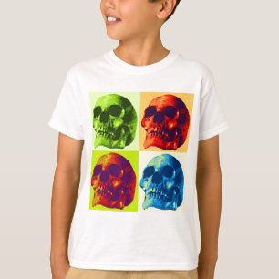 Camiseta Cráneo de arte pop