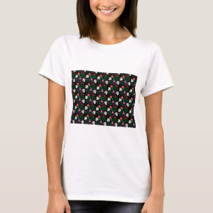 Camiseta cráneo de azúcar negro