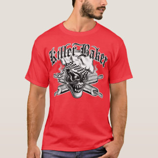 Camiseta Cráneo de Baker 5 Killer Baker y Rollo Cruzado