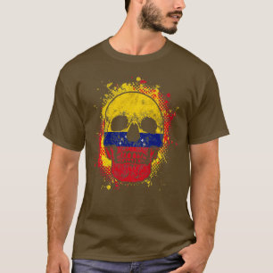 Camiseta Cráneo de Bandera de Venezuela