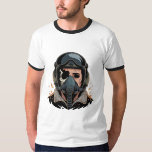 Camiseta Cráneo de Bandido de Ciudad Dorada Eléctrico Morad