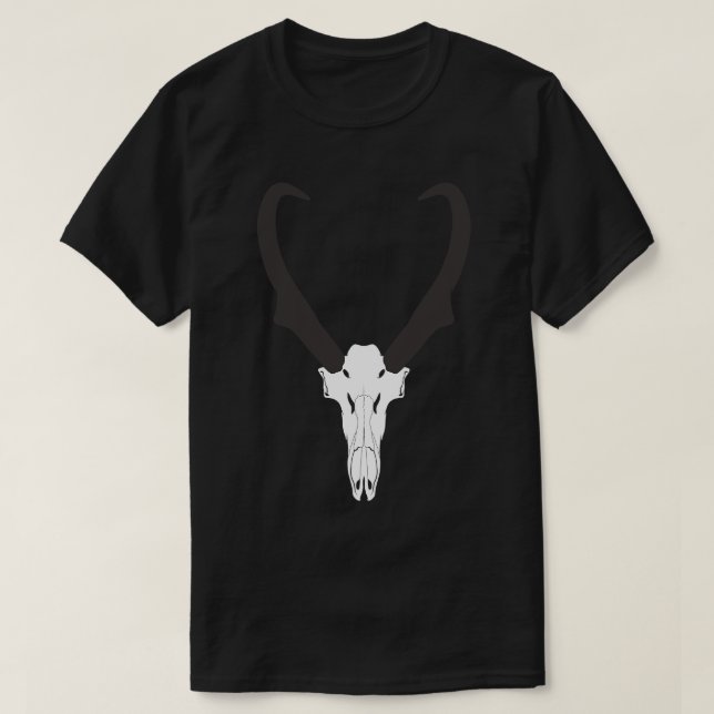 Camiseta Cráneo de berrendo personalizable (Diseño del anverso)