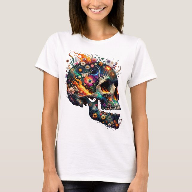 Camiseta Cráneo de Blossom Galactic (Anverso)