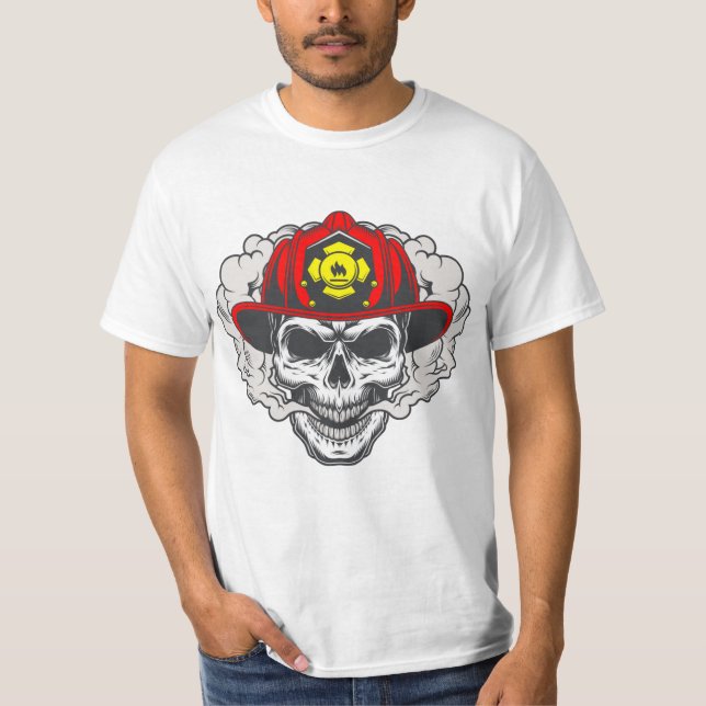 Camiseta Cráneo de bomberos (Anverso)