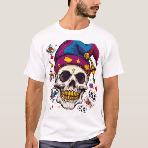 Camiseta Cráneo de Bufón Bromista