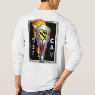 Camiseta Cráneo de caballo en llamas radical 1.ª División d