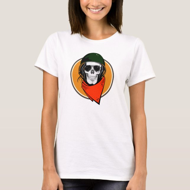 Camiseta Cráneo de combate de Guay (Anverso)