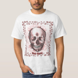 Camiseta Cráneo de estallido rojo