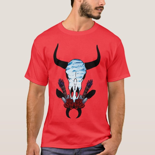 Camiseta cráneo de ganado (Anverso)