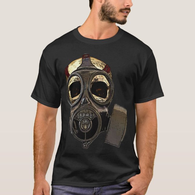 Camiseta Cráneo de Gasmask (Anverso)