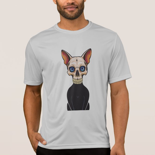 Camiseta cráneo de gato (Anverso)