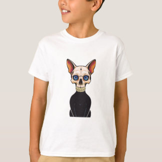 Camiseta cráneo de gato