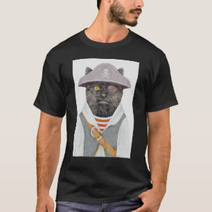 Camiseta Cráneo de gato pirata 4