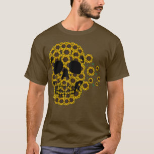 Camiseta Cráneo de girasol Lazy Halloween Disstume Cuto Ske