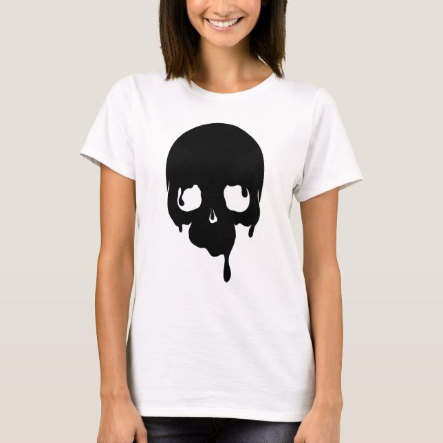 Camiseta Cráneo de goteo de personalizable (Anverso)