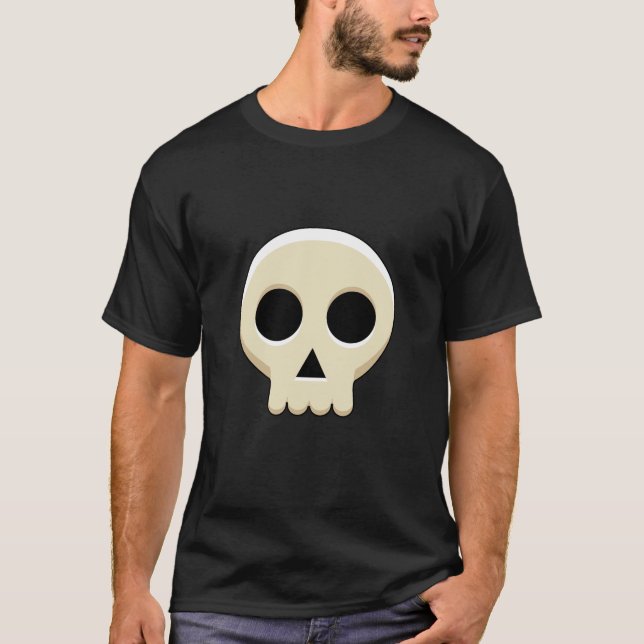 Camiseta Cráneo de Gótico Cute Kawaii (Anverso)