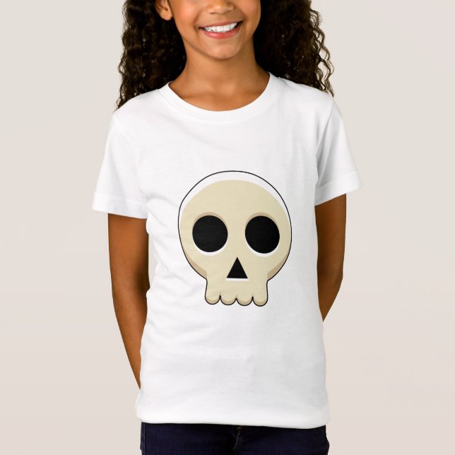 Camiseta Cráneo de Gótico Cute Kawaii (Anverso)