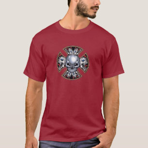 Camiseta Cráneo de griterío del hierro