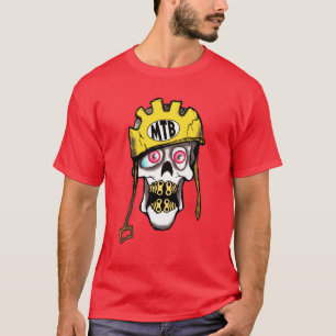 Camiseta Cráneo de la bici de montaña