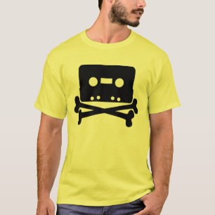 Camiseta Cráneo de la cinta de casete del RASGÓN y camise