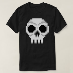 Camiseta Cráneo de la muerte de Videojuego - Arte Pixel