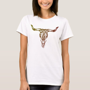 Camiseta cráneo de la vaca