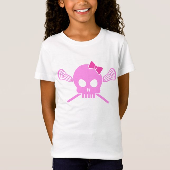 Camiseta Cráneo de LaCrosse del chica (Anverso)