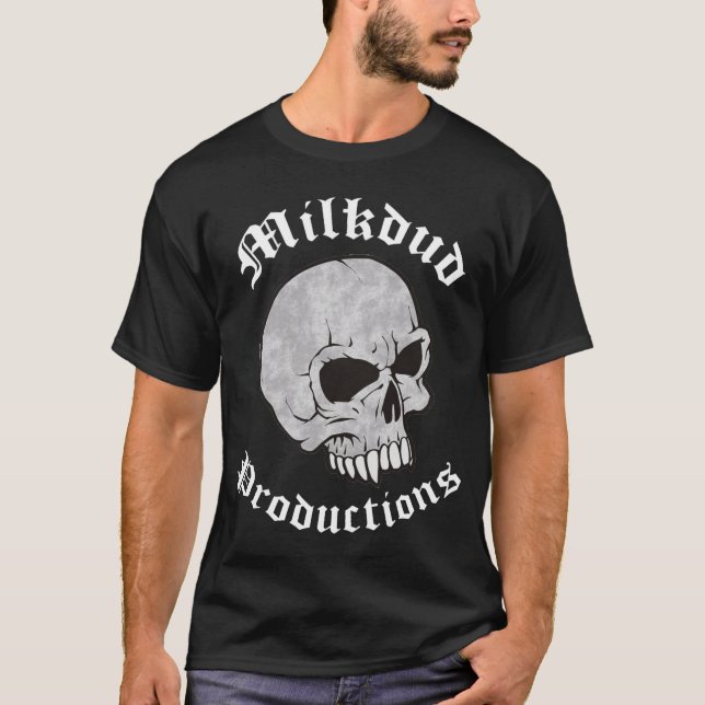 Camiseta Cráneo de las producciones de Milkdud (Anverso)