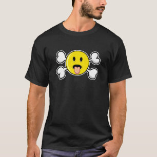 Camiseta cráneo de lengua y huesos cruzados