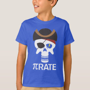 Camiseta Cráneo De Matemáticas Del Día PiRate Funny