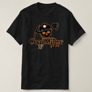 CAMISETA CRÁNEO DE MINERO DE CARBÓN ANGUSTIADO