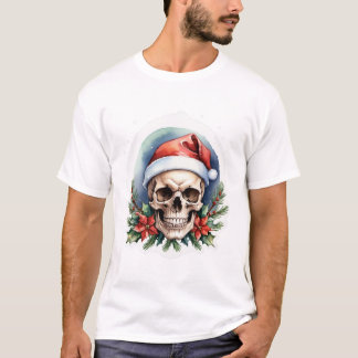 Camiseta cráneo de navidades