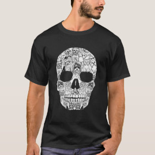Camiseta Cráneo De Perro Terrier De Yorkshire Para Ha