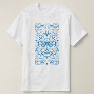 Camiseta cráneo de punk de barbershop