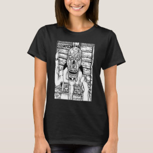 Camiseta cráneo de sacerdote católico espera los dos puesto