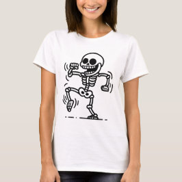 Camiseta “Cráneo de Skater – Esqueleto Ride or Die”
