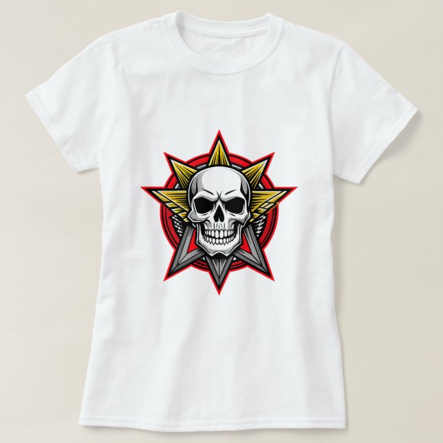 Camiseta Cráneo de Star-Crowne (Diseño del anverso)
