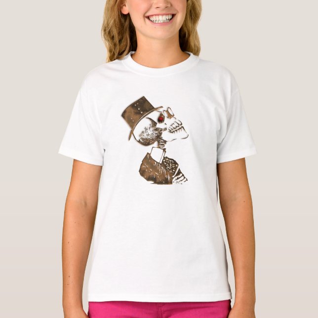 Camiseta Cráneo de Steampunk (Anverso)