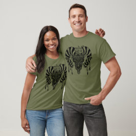 Camiseta Cráneo de toro tribal