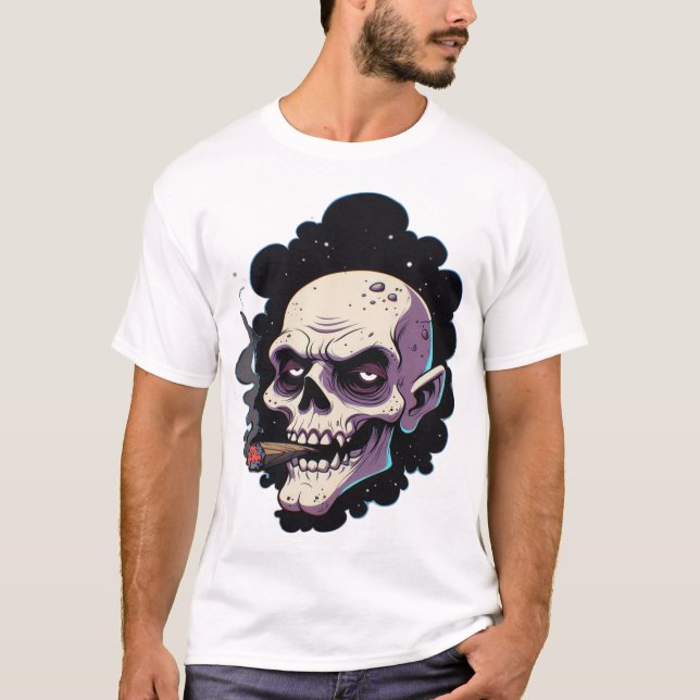 Camiseta Cráneo de vampiro con estilo (Anverso)