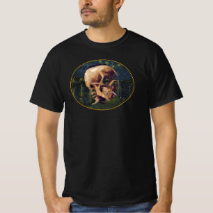 Camiseta Cráneo de Van Gogh con fondo de Arlés