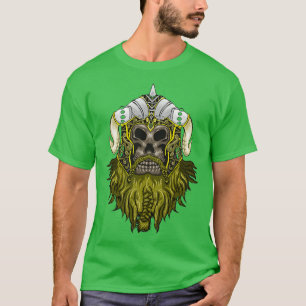 Camiseta cráneo de viruela alrededor