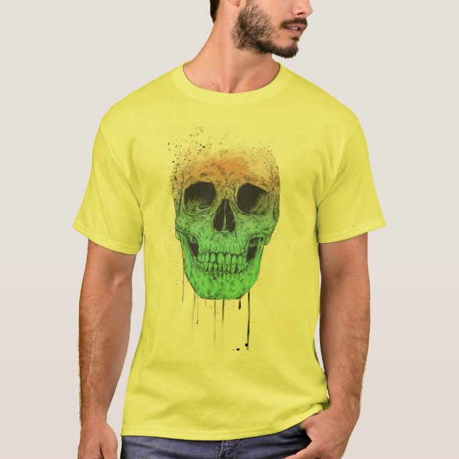 Camiseta Cráneo del arte pop (Anverso)